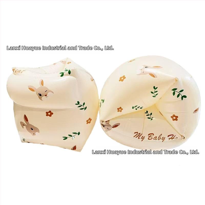 Bērnu peldēšanas gredzens uz rokas ar karikatūru drukāšanu, videi draudzīgs PVC, 0.21 mm biezums, manuāla piepumpēšana