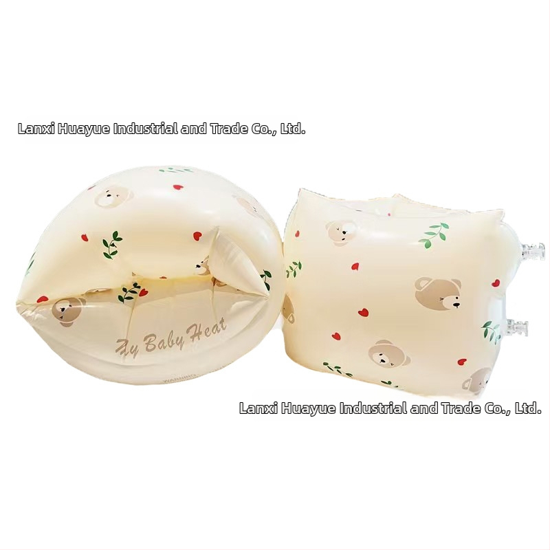 Bērnu peldēšanas gredzens uz rokas ar karikatūru drukāšanu, videi draudzīgs PVC, 0.21 mm biezums, manuāla piepumpēšana