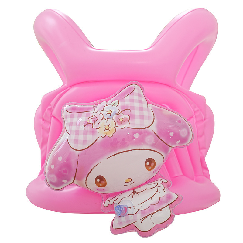 Bērnu peldēšanas gredzens uz rokas ar karikatūru drukāšanu, videi draudzīgs PVC, 0.21 mm biezums, manuāla piepumpēšana