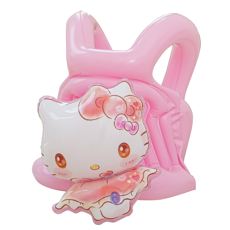 Bērnu peldēšanas gredzens uz rokas ar karikatūru drukāšanu, videi draudzīgs PVC, 0.21 mm biezums, manuāla piepumpēšana