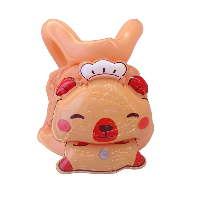 Bērnu peldēšanas gredzens uz rokas ar karikatūru drukāšanu, videi draudzīgs PVC, 0.21 mm biezums, manuāla piepumpēšana