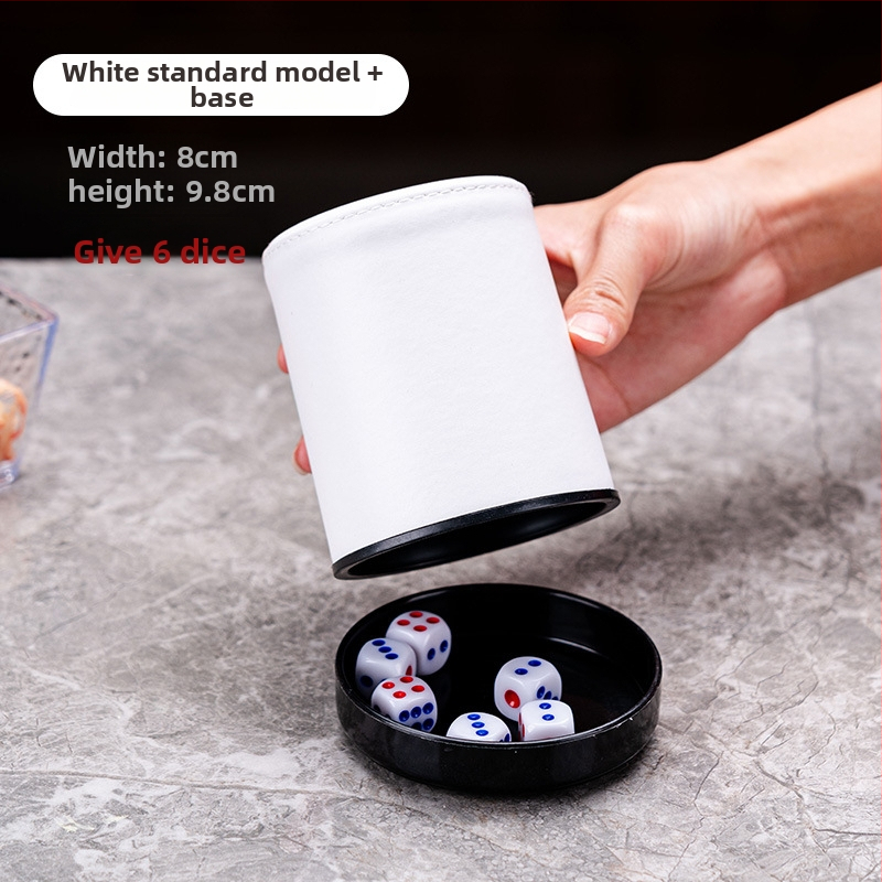 Set zaruri cu cupe din piele, colțuri rotunde, origine Zhejiang, 100 buc.