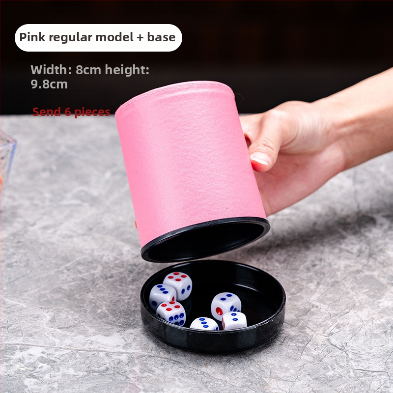 Set zaruri cu cupe din piele, colțuri rotunde, origine Zhejiang, 100 buc.