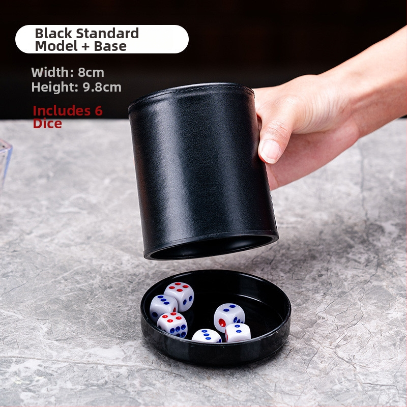 Set zaruri cu cupe din piele, colțuri rotunde, origine Zhejiang, 100 buc.