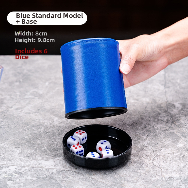 Set zaruri cu cupe din piele, colțuri rotunde, origine Zhejiang, 100 buc.