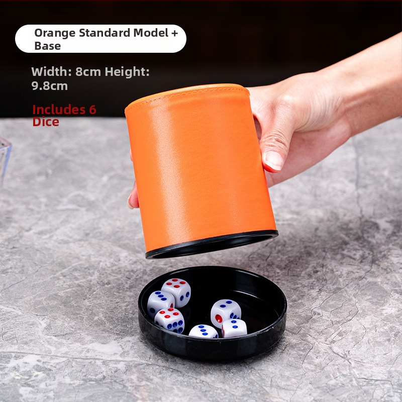 Set zaruri cu cupe din piele, colțuri rotunde, origine Zhejiang, 100 buc.