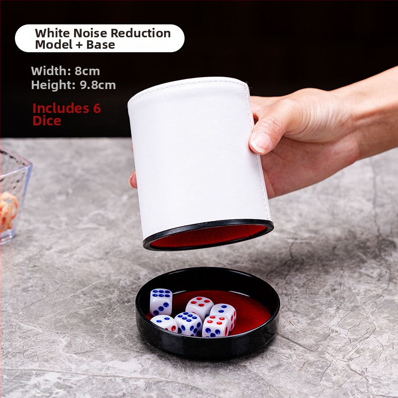 Set zaruri cu cupe din piele, colțuri rotunde, origine Zhejiang, 100 buc.