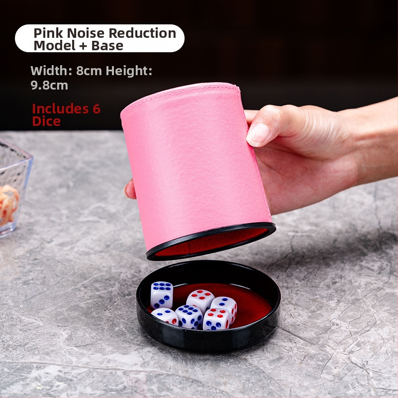 Set zaruri cu cupe din piele, colțuri rotunde, origine Zhejiang, 100 buc.