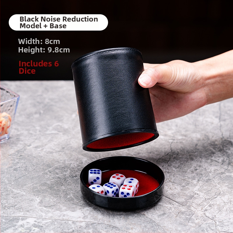 Set zaruri cu cupe din piele, colțuri rotunde, origine Zhejiang, 100 buc.