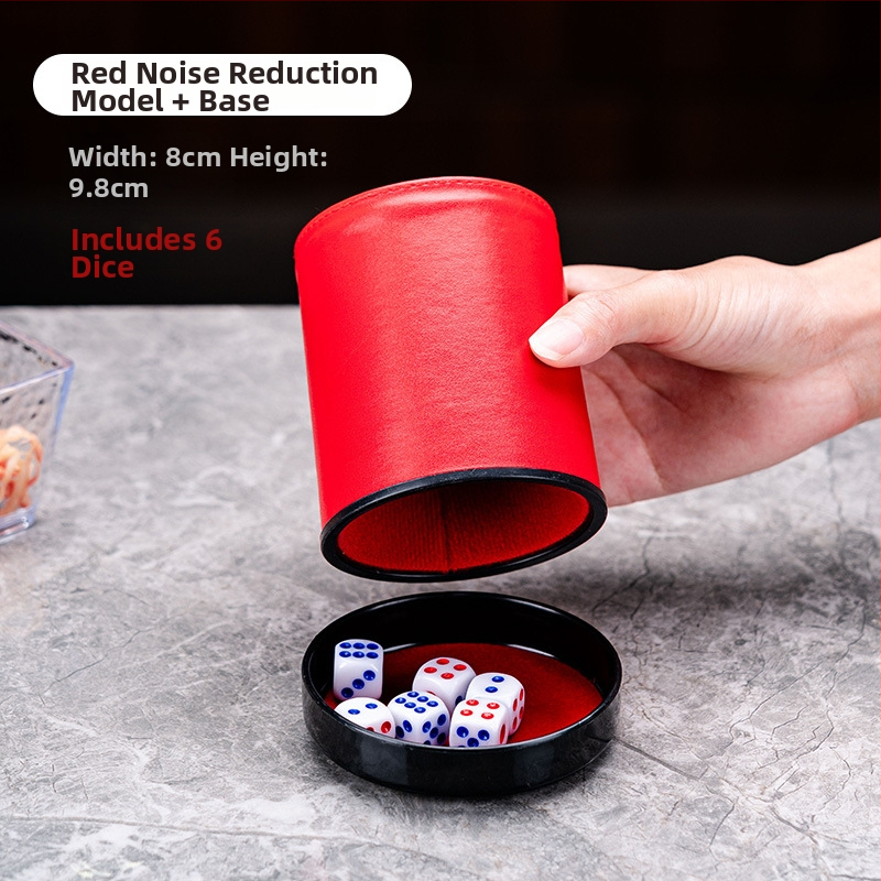 Set zaruri cu cupe din piele, colțuri rotunde, origine Zhejiang, 100 buc.