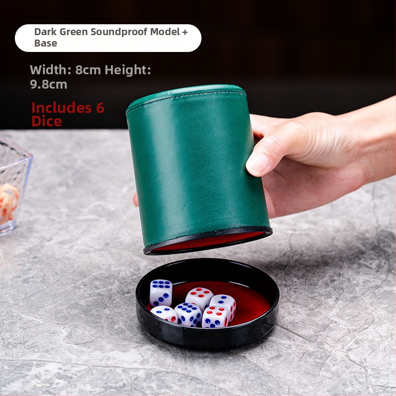 Set zaruri cu cupe din piele, colțuri rotunde, origine Zhejiang, 100 buc.