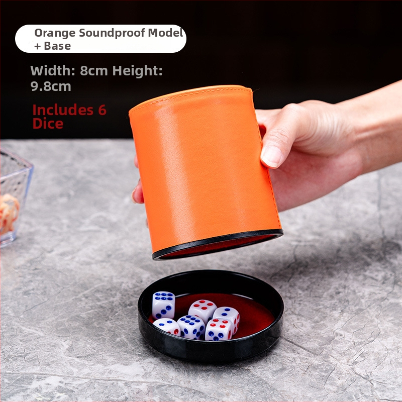 Set zaruri cu cupe din piele, colțuri rotunde, origine Zhejiang, 100 buc.