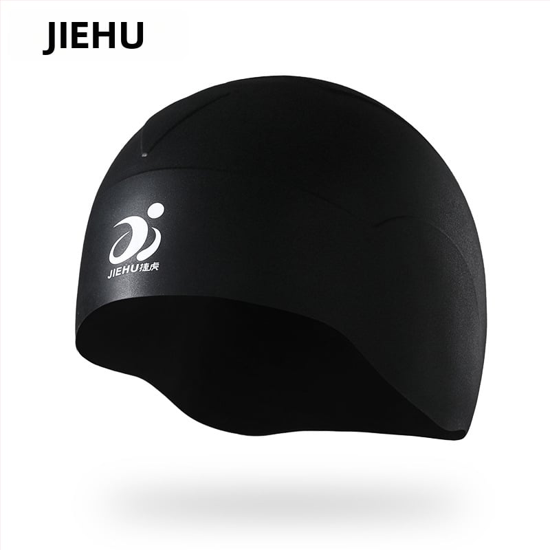 Jettiger silikona plaukšanas cepure garām matiem, abiem dzimumiem – komplekts ar brilles, pieaugušajiem, vienkrāsu raksts, ūdensizturīga