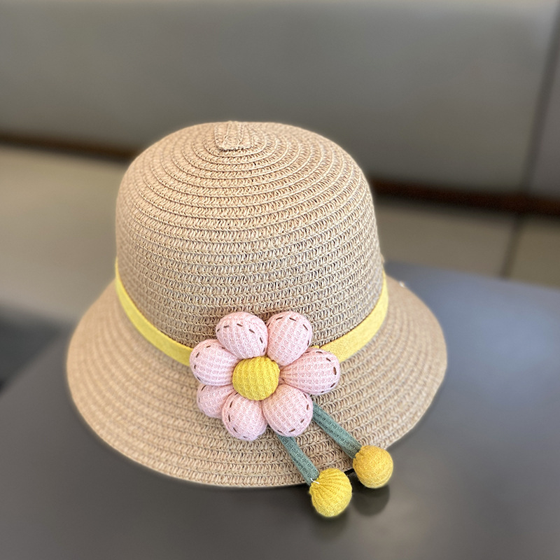 Dječji šešir od slame za sunce sa širokim obodom – set s torbom, zaštita od sunca, za uzrast 2–4 godine