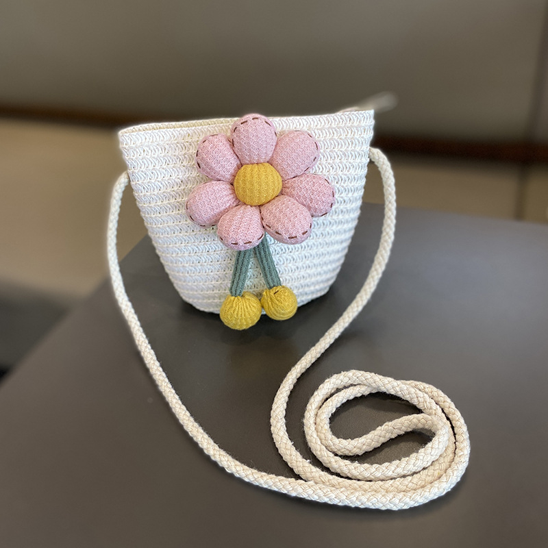 Dječji šešir od slame za sunce sa širokim obodom – set s torbom, zaštita od sunca, za uzrast 2–4 godine