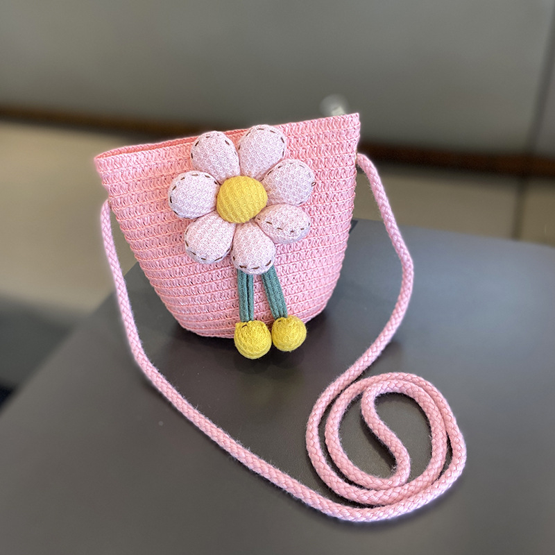 Dječji šešir od slame za sunce sa širokim obodom – set s torbom, zaštita od sunca, za uzrast 2–4 godine