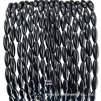6x16 mm rižaste perle od agat i aventurina, cilindrične perle, slobodne perle, poluproizvodi za DIY ogrlice