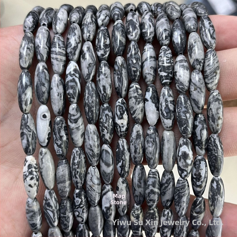 6x16 mm rižaste perle od agat i aventurina, cilindrične perle, slobodne perle, poluproizvodi za DIY ogrlice