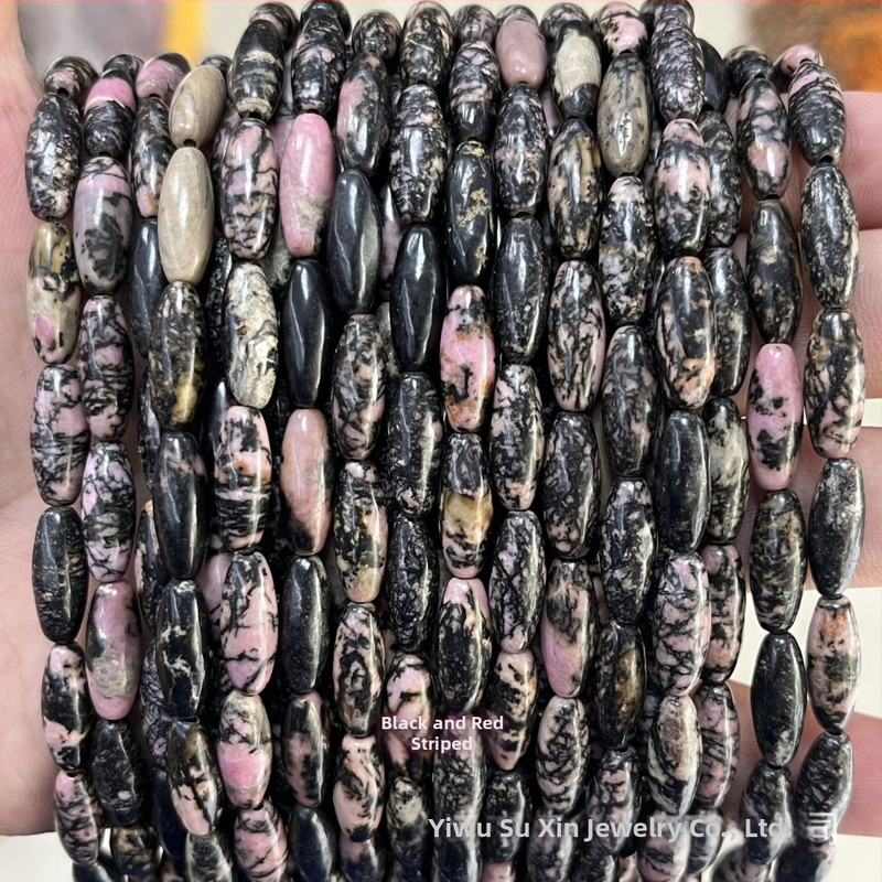 6x16 mm rižaste perle od agat i aventurina, cilindrične perle, slobodne perle, poluproizvodi za DIY ogrlice