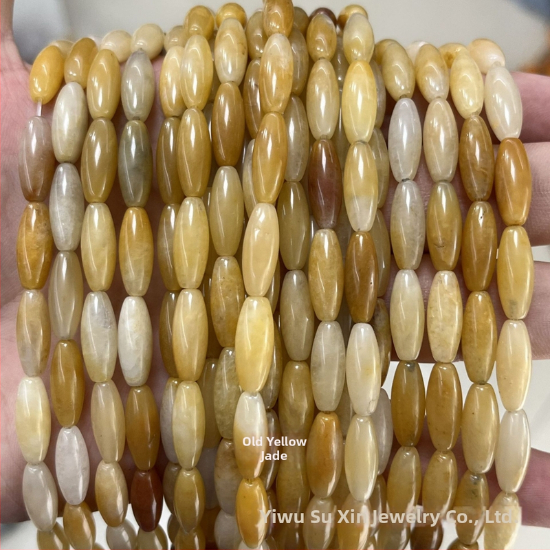 6x16 mm rižaste perle od agat i aventurina, cilindrične perle, slobodne perle, poluproizvodi za DIY ogrlice
