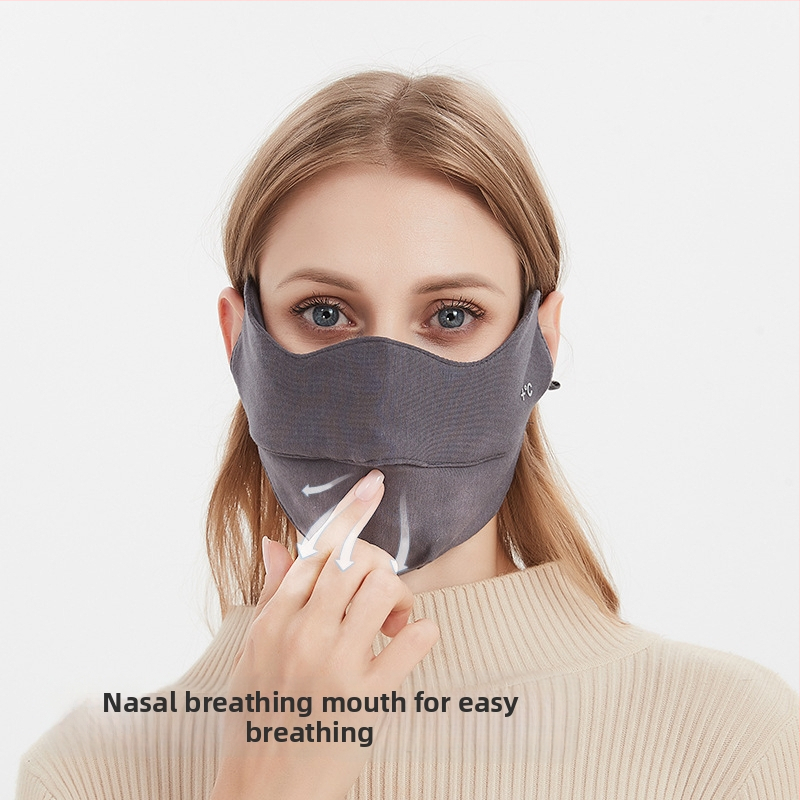 Moteriška šilta veido kaukė su ausų kilpomis, monochrominis raštas, dulkių apsauga, tinkama rudeniui ir žiemai