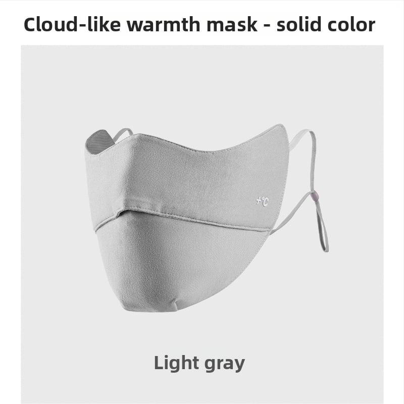 Moteriška šilta veido kaukė su ausų kilpomis, monochrominis raštas, dulkių apsauga, tinkama rudeniui ir žiemai