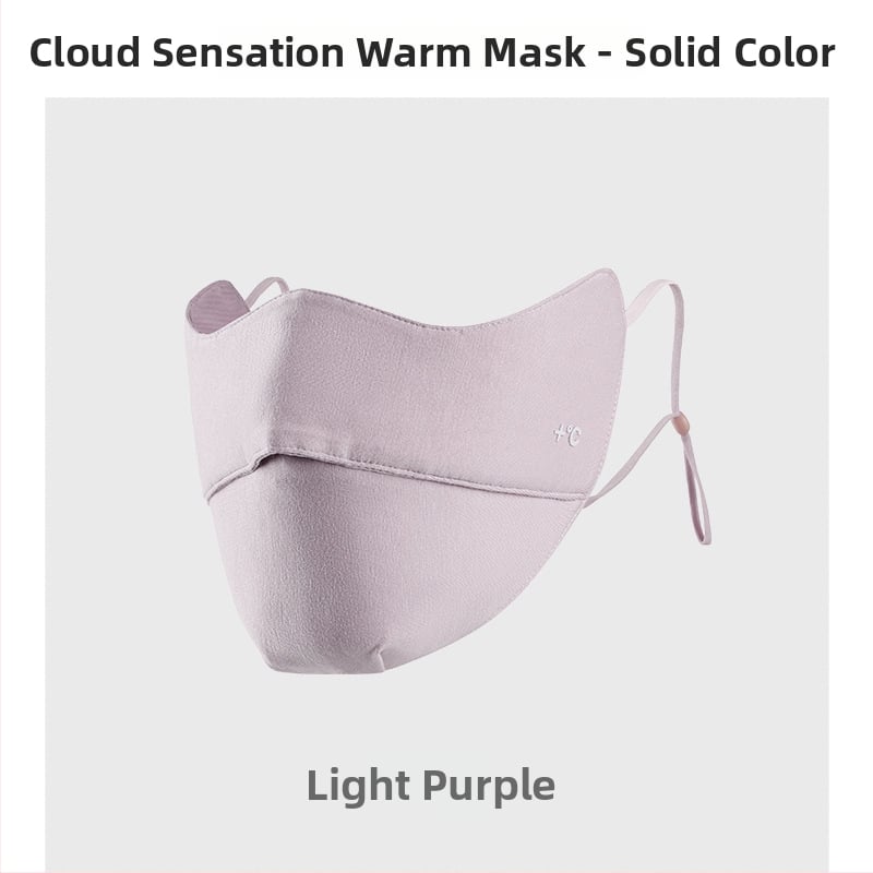 Moteriška šilta veido kaukė su ausų kilpomis, monochrominis raštas, dulkių apsauga, tinkama rudeniui ir žiemai