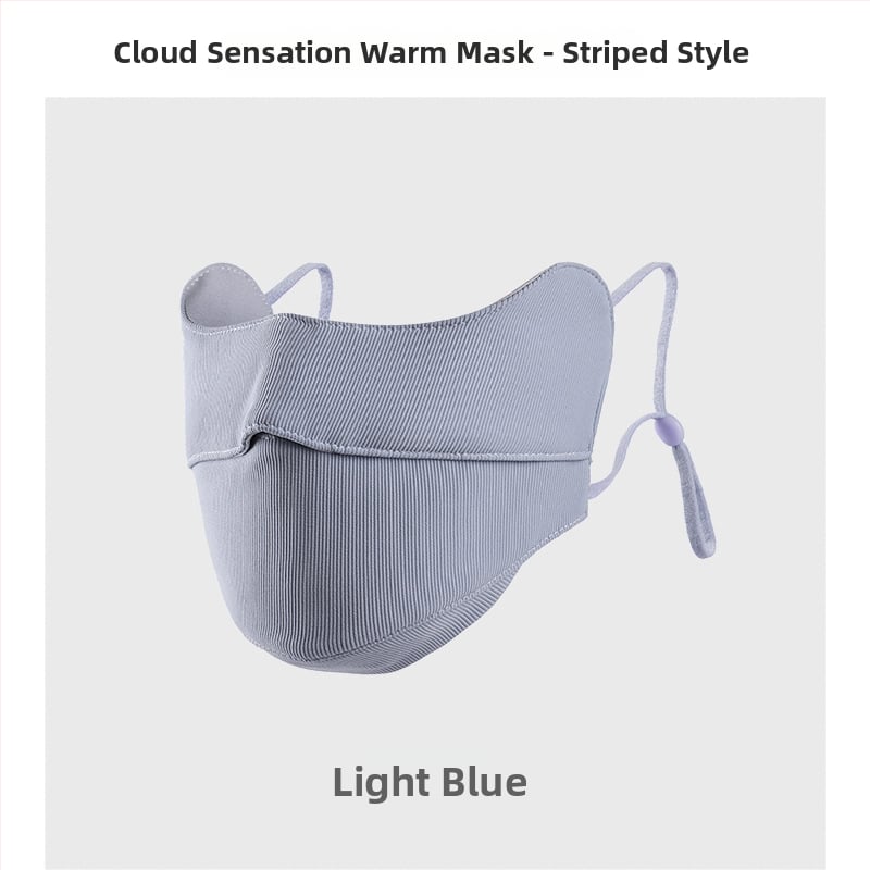 Moteriška šilta veido kaukė su ausų kilpomis, monochrominis raštas, dulkių apsauga, tinkama rudeniui ir žiemai