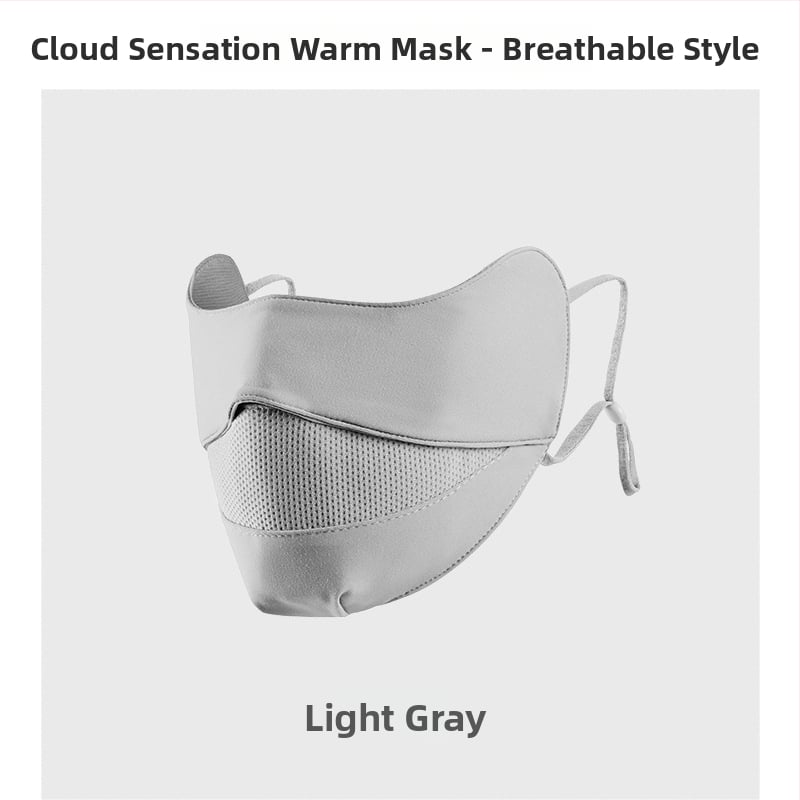 Moteriška šilta veido kaukė su ausų kilpomis, monochrominis raštas, dulkių apsauga, tinkama rudeniui ir žiemai