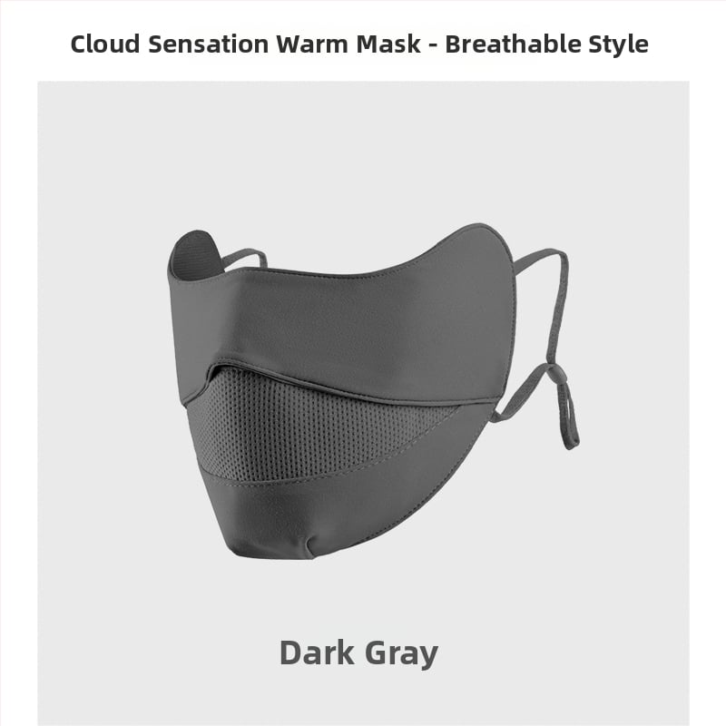 Moteriška šilta veido kaukė su ausų kilpomis, monochrominis raštas, dulkių apsauga, tinkama rudeniui ir žiemai