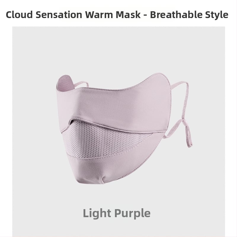 Moteriška šilta veido kaukė su ausų kilpomis, monochrominis raštas, dulkių apsauga, tinkama rudeniui ir žiemai