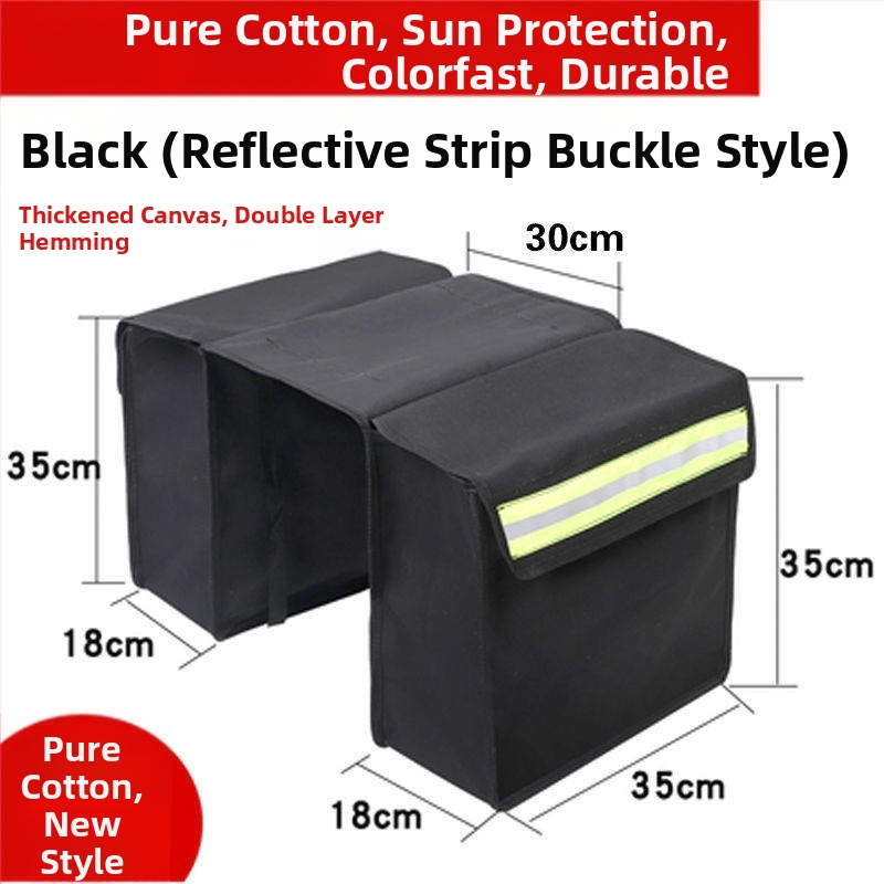 Motociklo sėdynių krepšiai iš storesnio drobinio audinio, abiem šonais, užpakaliniam sėdmeniui – įrankių dėžė