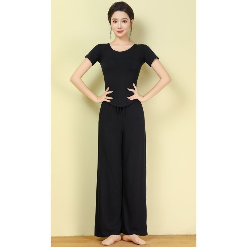 Moterų šokių treniruočių komplektas — prekinis ženklas yikuang; poliesteris su spandeksu; 50–70% spandex; 50–70% poliesterio; etninis šokis