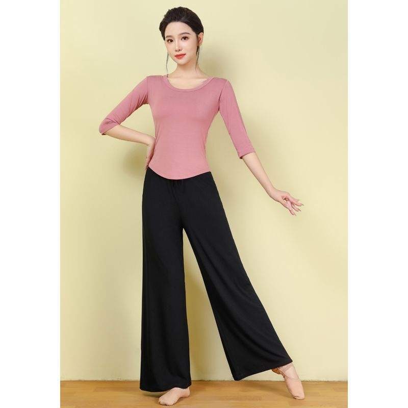 Moterų šokių treniruočių komplektas — prekinis ženklas yikuang; poliesteris su spandeksu; 50–70% spandex; 50–70% poliesterio; etninis šokis