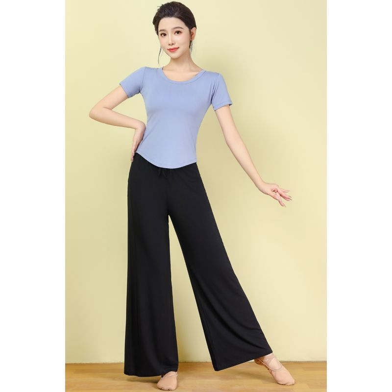 Moterų šokių treniruočių komplektas — prekinis ženklas yikuang; poliesteris su spandeksu; 50–70% spandex; 50–70% poliesterio; etninis šokis