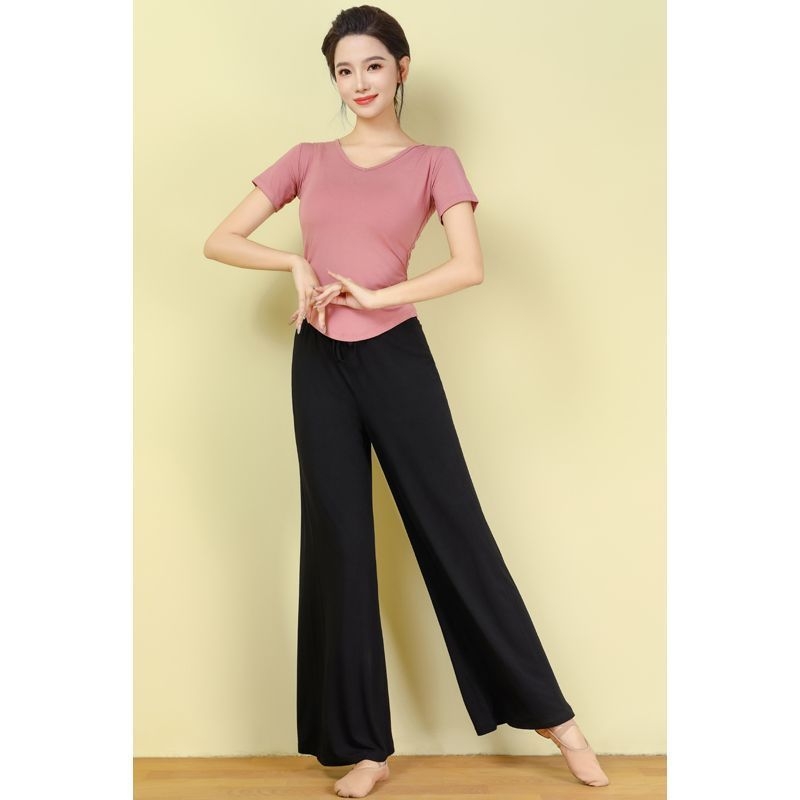 Moterų šokių treniruočių komplektas — prekinis ženklas yikuang; poliesteris su spandeksu; 50–70% spandex; 50–70% poliesterio; etninis šokis