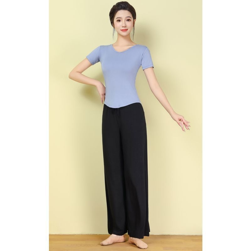 Moterų šokių treniruočių komplektas — prekinis ženklas yikuang; poliesteris su spandeksu; 50–70% spandex; 50–70% poliesterio; etninis šokis