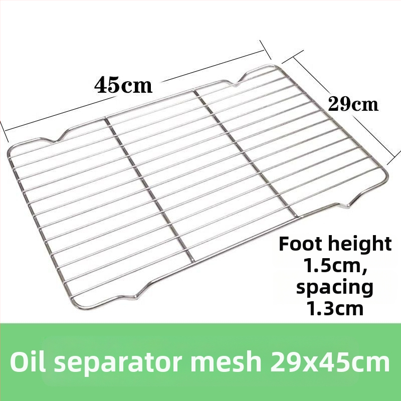 Komercinis nerūdijančio plieno kvadratinis padėklas su tinkleliu aliejaus kontrolei, filtravimo talpa vandens ir aliejui, maisto demonstravimui, kepimui ir prieskoniams