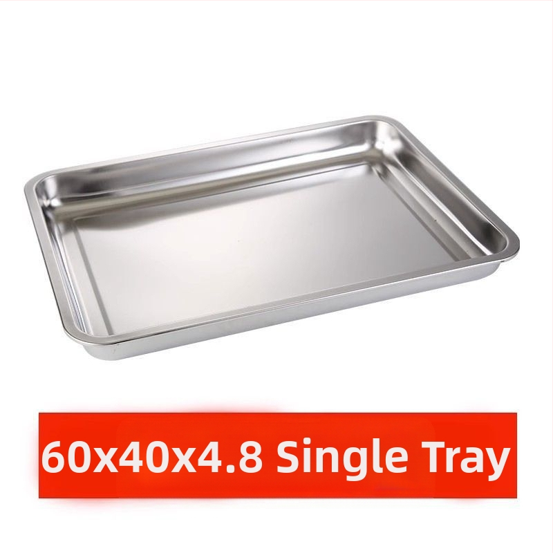 Komercinis nerūdijančio plieno kvadratinis padėklas su tinkleliu aliejaus kontrolei, filtravimo talpa vandens ir aliejui, maisto demonstravimui, kepimui ir prieskoniams