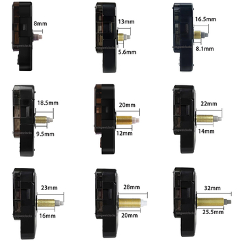 5168S kvarc óramű, csendes járású, másodpercmutató, műanyag ház, modern minimalista stílus, DIY falióra