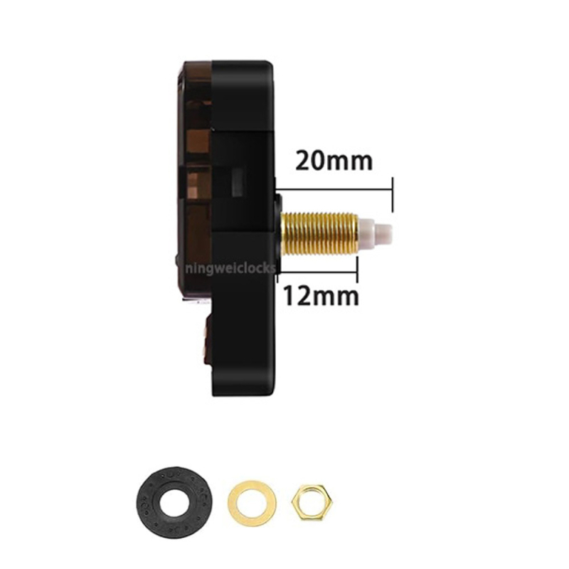 5168S kvarc óramű, csendes járású, másodpercmutató, műanyag ház, modern minimalista stílus, DIY falióra
