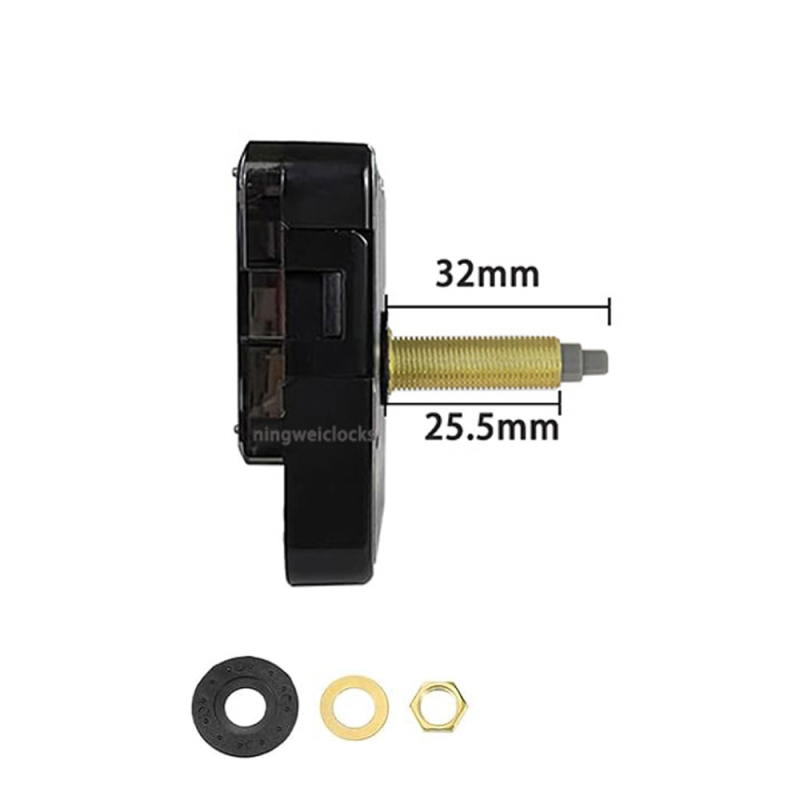 5168S kvarc óramű, csendes járású, másodpercmutató, műanyag ház, modern minimalista stílus, DIY falióra