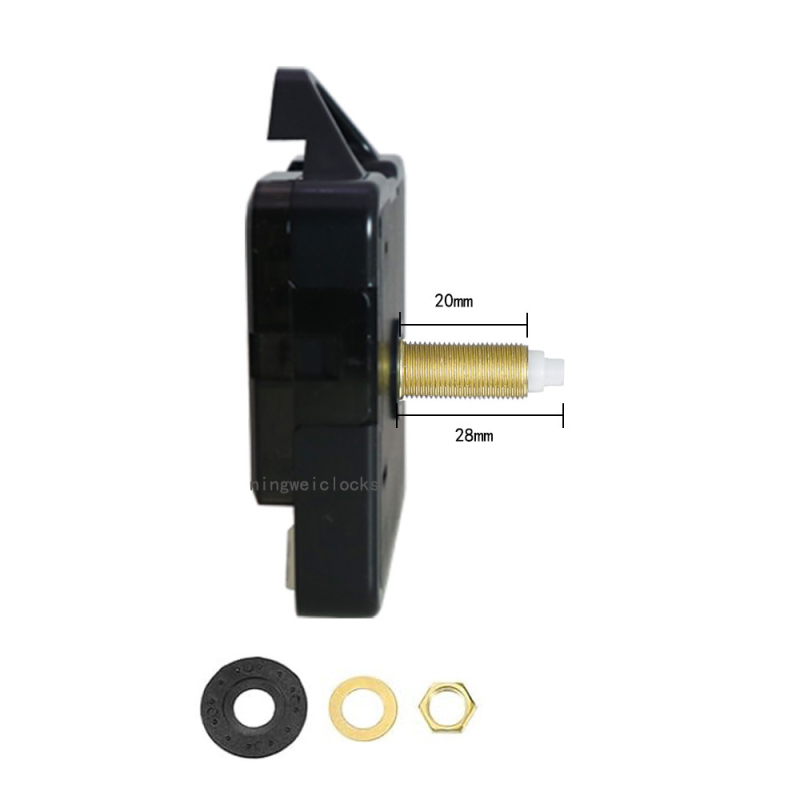 5168S kvarc óramű, csendes járású, másodpercmutató, műanyag ház, modern minimalista stílus, DIY falióra