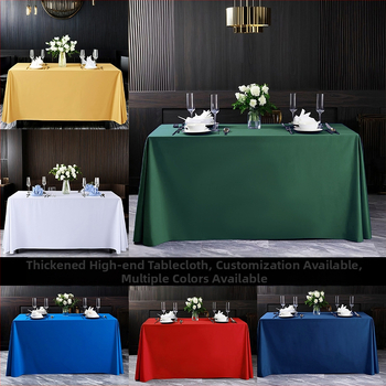 Staltiesė, šiuolaikinio minimalistinio stiliaus, poliesteris, stačiakampė, vienspalvė, viešbučio kokybė