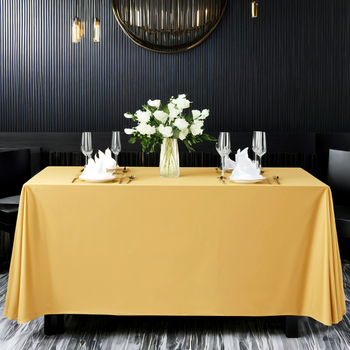 Staltiesė, šiuolaikinio minimalistinio stiliaus, poliesteris, stačiakampė, vienspalvė, viešbučio kokybė