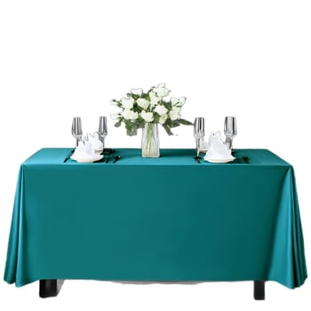 Staltiesė, šiuolaikinio minimalistinio stiliaus, poliesteris, stačiakampė, vienspalvė, viešbučio kokybė