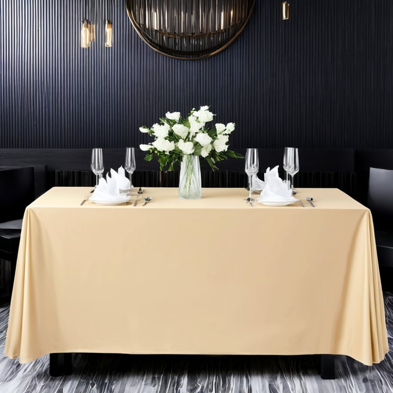 Staltiesė, šiuolaikinio minimalistinio stiliaus, poliesteris, stačiakampė, vienspalvė, viešbučio kokybė