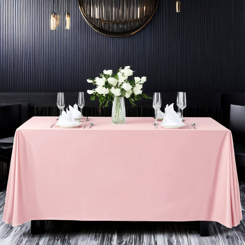 Staltiesė, šiuolaikinio minimalistinio stiliaus, poliesteris, stačiakampė, vienspalvė, viešbučio kokybė