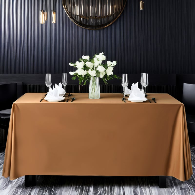 Staltiesė, šiuolaikinio minimalistinio stiliaus, poliesteris, stačiakampė, vienspalvė, viešbučio kokybė