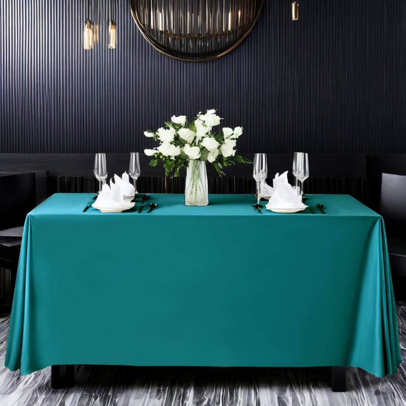 Staltiesė, šiuolaikinio minimalistinio stiliaus, poliesteris, stačiakampė, vienspalvė, viešbučio kokybė